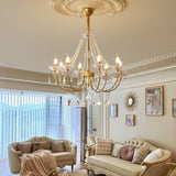 Elian Pearl Crystal Chandelier, detail view 6