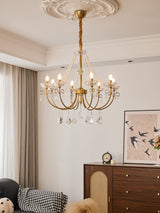 Elian Pearl Crystal Chandelier, detail view 2