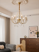 Elian Pearl Crystal Chandelier, detail view 18