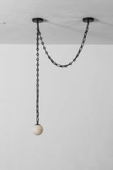 Flora Linden Alabaster Chandelier, detail view 19
