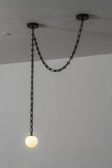 Flora Linden Alabaster Chandelier, detail view 21