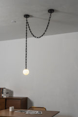 Flora Linden Alabaster Chandelier, detail view 23