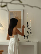 Liora Juniper Iron Candle Holder, detail view 2