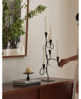 Liora Juniper Iron Candle Holder, detail view 24