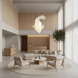 Calia Drift Fabric Chandelier, detail view 4