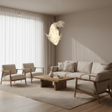 Calia Drift Fabric Chandelier, detail view 6