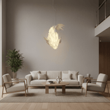 Calia Drift Fabric Chandelier, detail view 8