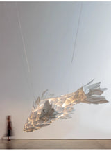 Calia Drift Fabric Chandelier, detail view 17