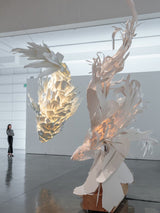 Calia Drift Fabric Chandelier, detail view 7