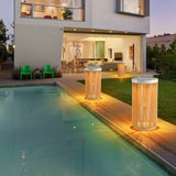 Ember Frost Rattan Outdoor Light, detail view 5