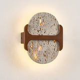 Alden River Travertine Wall Light, detail view 5