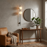 Tarin Oak Alabaster Wall Light, detail view 13