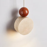 Aven Terra Travertine Pendant Light, detail view 3