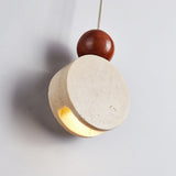 Aven Terra Travertine Pendant Light, detail view 4