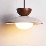 Cora Halo Travertine Pendant Light, detail view 7
