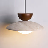 Cora Halo Travertine Pendant Light, detail view 12