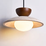 Cora Halo Travertine Pendant Light, detail view 14