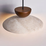 Cora Halo Travertine Pendant Light, detail view 15