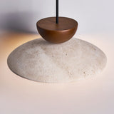 Cora Halo Travertine Pendant Light, detail view 17