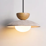 Cora Halo Travertine Pendant Light, detail view 5