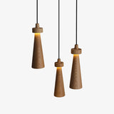 Elora Flint Wood Pendant Light, detail view 27