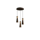 Elora Flint Wood Pendant Light, detail view 23