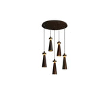 Elora Flint Wood Pendant Light, detail view 36