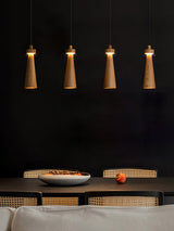 Elora Flint Wood Pendant Light, detail view 12