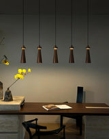 Elora Flint Wood Pendant Light, detail view 14