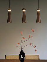 Elora Flint Wood Pendant Light, detail view 18
