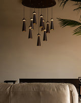 Elora Flint Wood Pendant Light, detail view 19