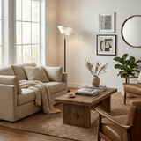 Nora Loft Leather Floor Lamp, detail view 5