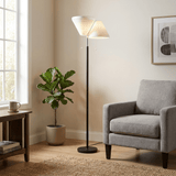 Nora Loft Leather Floor Lamp, detail view 2