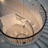 Riven Aster Glass Chandelier, detail view 4