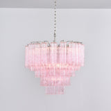 Sable Winter Glass Chandelier, detail view 2