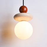 Galen Field Travertine Pendant Light, detail view 6