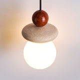 Galen Field Travertine Pendant Light, detail view 3