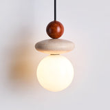Galen Field Travertine Pendant Light, detail view 2