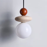 Galen Field Travertine Pendant Light, detail view 4