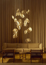 Orla Opal Glass Chandelier, detail view 3