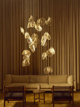 Orla Opal Glass Chandelier, detail view 7