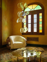 Orla Opal Glass Chandelier, detail view 4