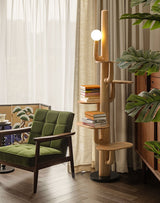 Vesper Linden Glass Floor Lamp, detail view 4