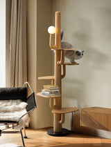 Vesper Linden Glass Floor Lamp, detail view 6