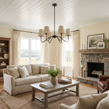 Aven Vista Fabric Chandelier, detail view 5