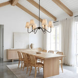 Aven Vista Fabric Chandelier, detail view 2