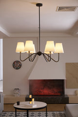 Aven Vista Fabric Chandelier, detail view 20