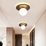 Luma Juniper Travertine Ceiling Light, detail view 2