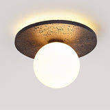 Luma Juniper Travertine Ceiling Light, detail view 11