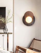 Celine Bay Travertine Wall Light, detail view 12